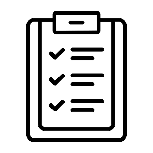 Icono de descarga premium de la lista de comprobación