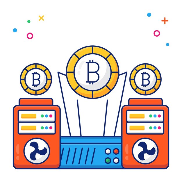 Icono de descarga premium del proyector btc
