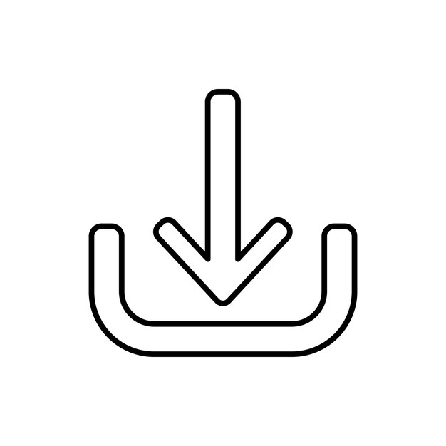 icono de descarga del vector