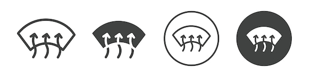 El icono de descongelación de la ventana trasera es el contorno del logotipo vectorial