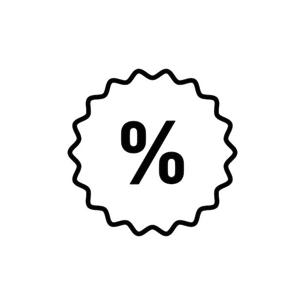 Icono de descuento de compras perfecto para ventas y ofertas promocionales