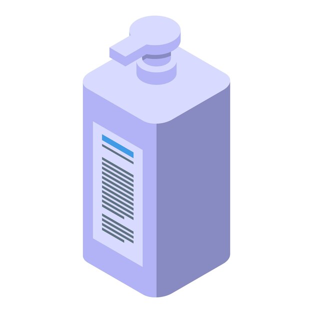Icono de desinfección médica Isométrico del icono de vector de desinfección médica para diseño web aislado sobre fondo blanco