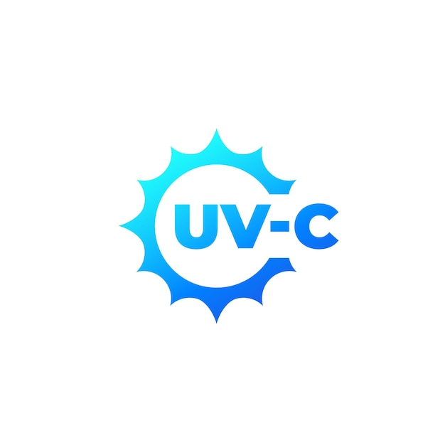 Icono de desinfección uv con luz UVC
