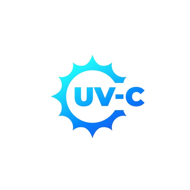 Icono de desinfección uv con luz UVC