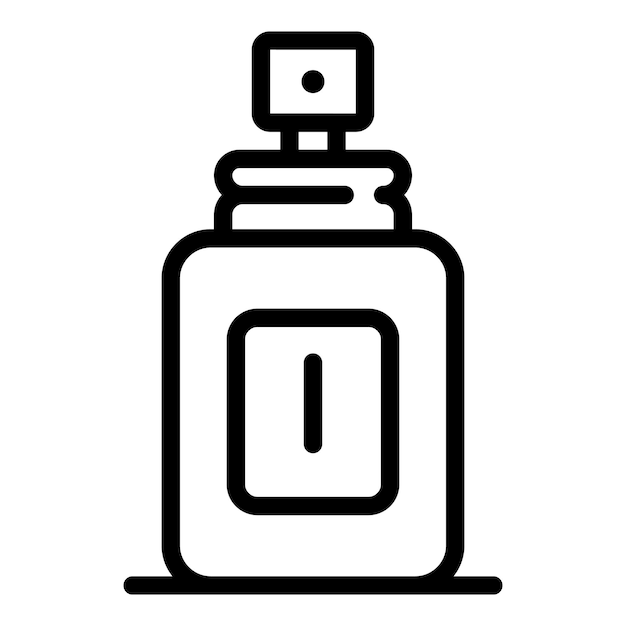 Icono de desodorante hombre Icono de vector desodorante hombre esquema para diseño web aislado sobre fondo blanco