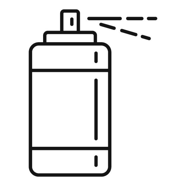 Icono de desodorante para la piel Icono de vector desodorante para la piel de contorno para diseño web aislado sobre fondo blanco