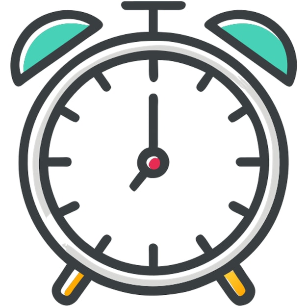 El icono del despertador se ha desplazado.