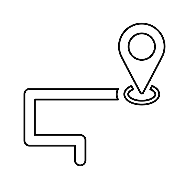 Icono de destino Diseño del esquema