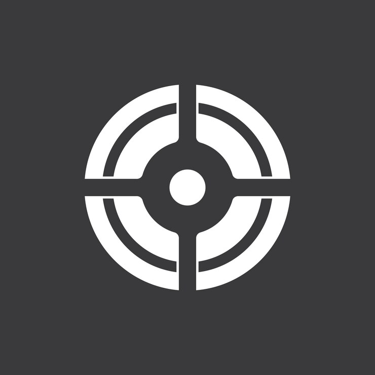 Vector icono de destino y plantilla de vector de símbolo