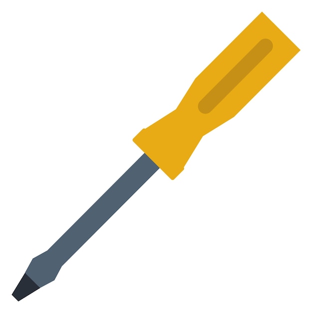 Icono de destornillador Símbolo de herramienta de reparación Equipo de manitas