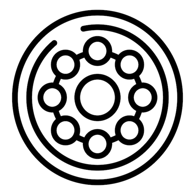 Icono del detector de humo de pared vector de contorno Compruebe el fuego Herramienta de humo digital