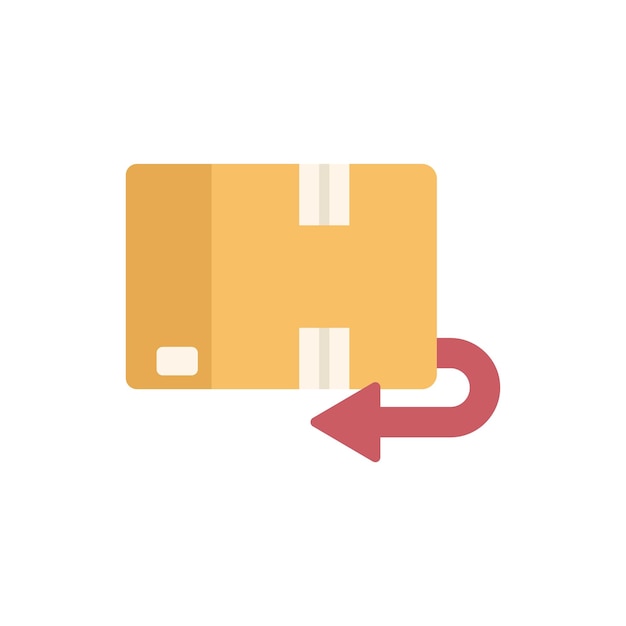 Icono de devolución de teléfono agrietado vector plano Servicio de paquetería Regalo de tienda