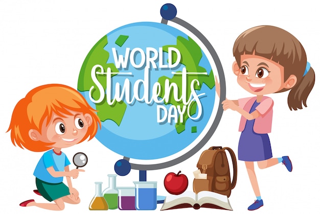 Icono del día mundial del estudiante