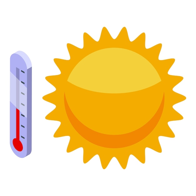 Icono de día soleado mareado vector isométrico Vertigo enfermo trastorno mental