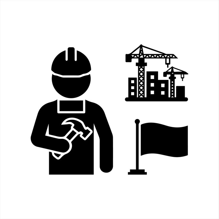 icono del día del trabajo vectorial