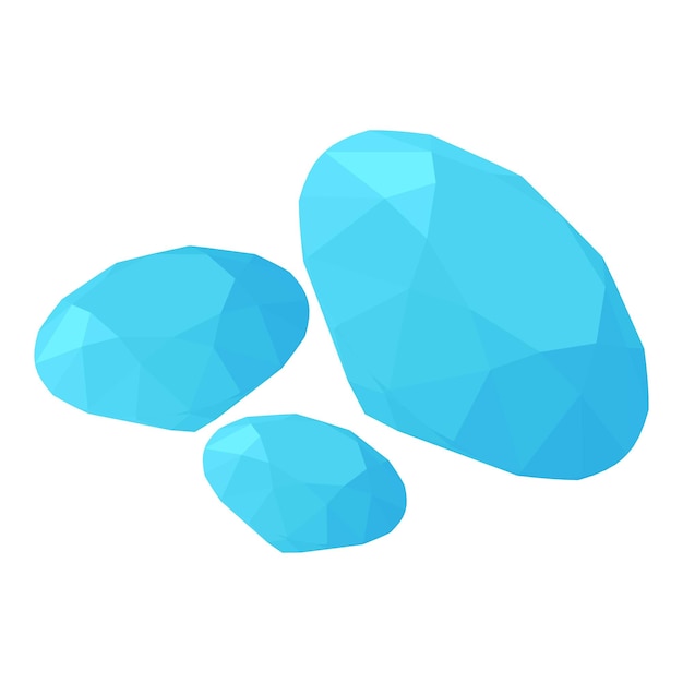 Icono de diamante Ilustración isométrica del icono de vector de diamante para web