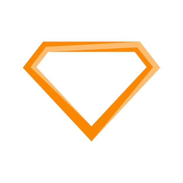 Icono de diamante vector abstracto