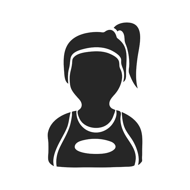 Icono dibujado a mano Avatar de la niña