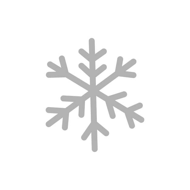 Icono dibujado a mano de copo de nieve de invierno aislado en ilustración de vector de fondo blanco Ilustración de vector de elemento de cultura étnica del norte