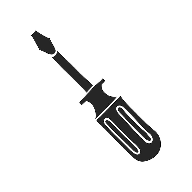 Icono dibujado a mano destornillador
