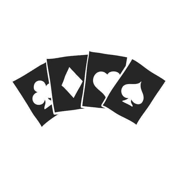 Icono dibujado a mano Jugar a las cartas
