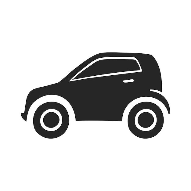 Icono dibujado a mano Mini coche