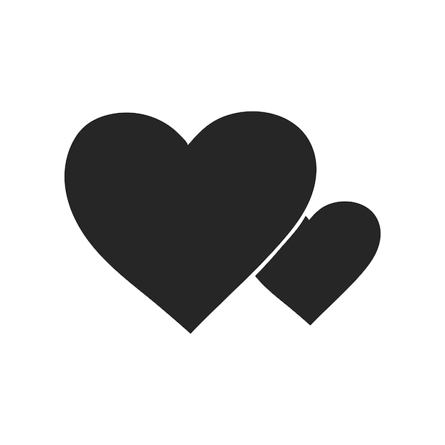 Icono dibujado a mano de la pareja de amor