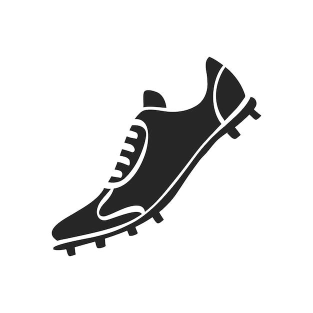 Icono dibujado a mano de la zapatilla de fútbol