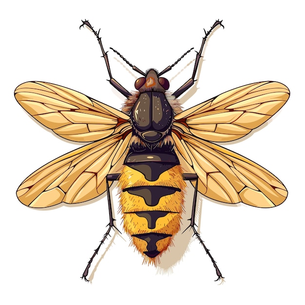 Vector icono de dibujos animados aislado en un fondo transparente ilustraciones de gall midges