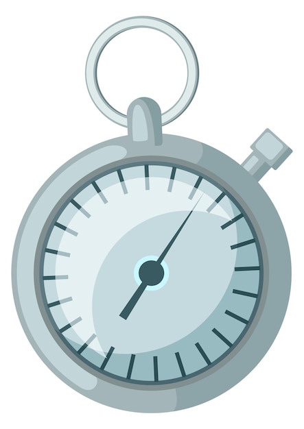 El icono de dibujos animados del cronómetro Símbolo del temporizador Reloj deportivo