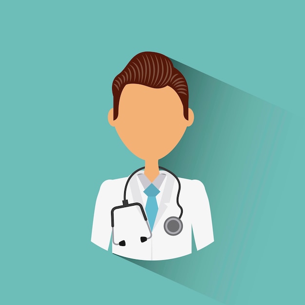 icono de dibujos animados hombre médico