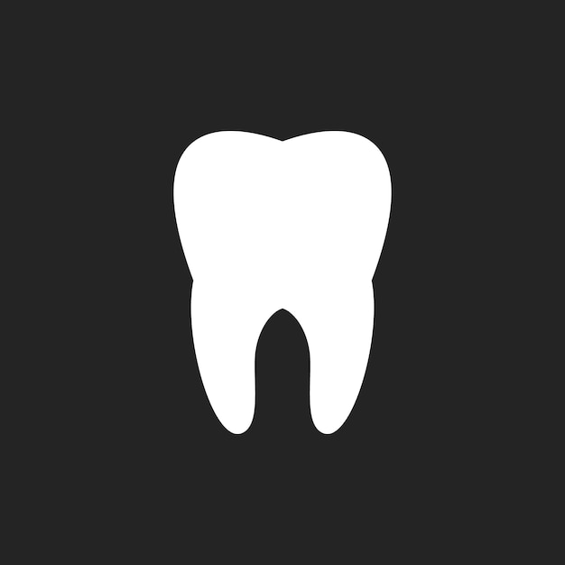 Icono del diente Símbolos médicos de salud o del consultorio del médico y del dentista Cuidado bucal Clínica dental diente