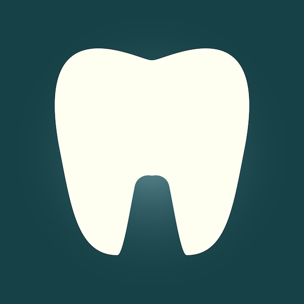 El icono de los dientes de moda es una ilustración vectorial abstracta noble, una obra de arte colorida y un diseño encantador.