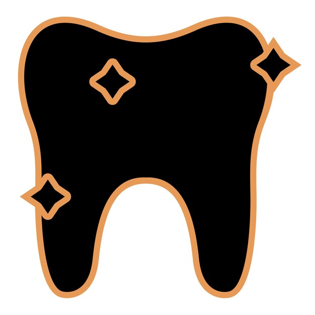 Vector icono de los dientes