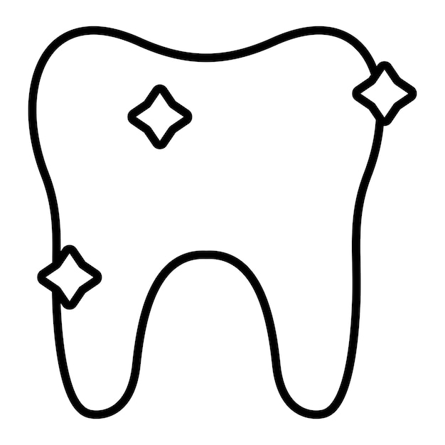 Vector icono de los dientes