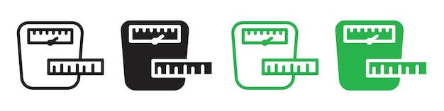 Ícono de dieta que destaca las opciones de alimentos saludables y el control de peso ideal para programas de nutrición, aplicaciones de fitness y blogs de salud