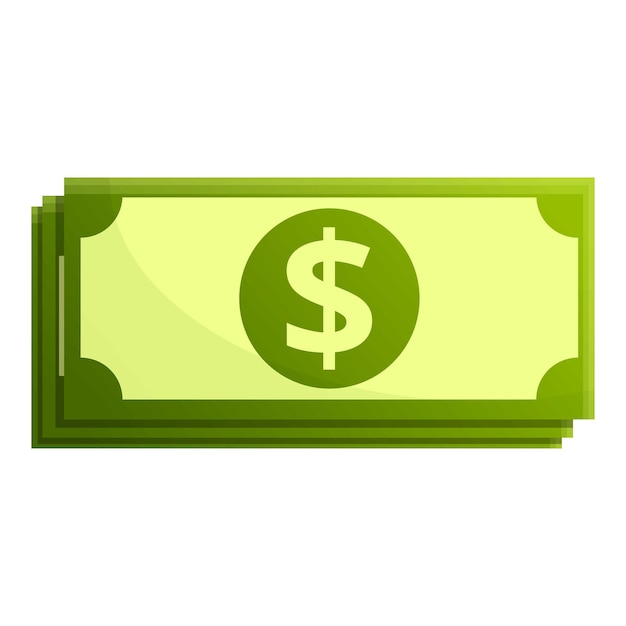 Vector icono de dinero cartón de dinero icono vectorial de dinero para diseño web aislado en fondo blanco