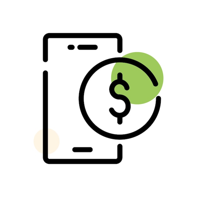 Icono de dinero digital