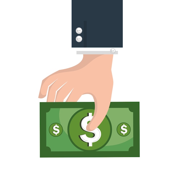 icono de dinero en efectivo aislado