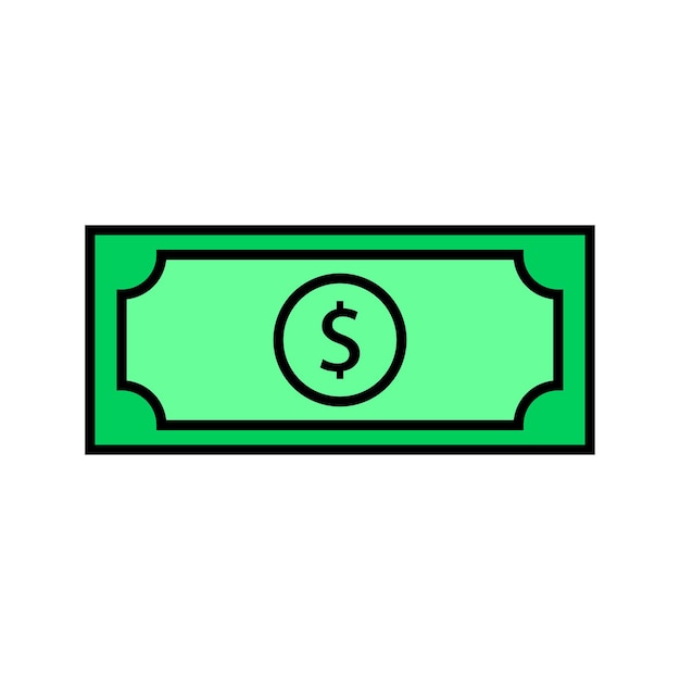 icono de dinero icono plano vectorial para aplicaciones y sitios web
