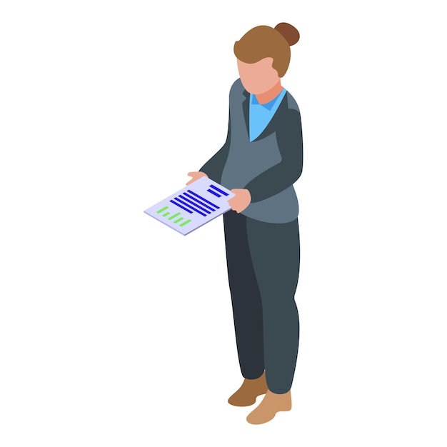 Icono de dinero de resultado de administrador Isométrico de icono de vector de dinero de resultado de administrador para diseño web aislado sobre fondo blanco