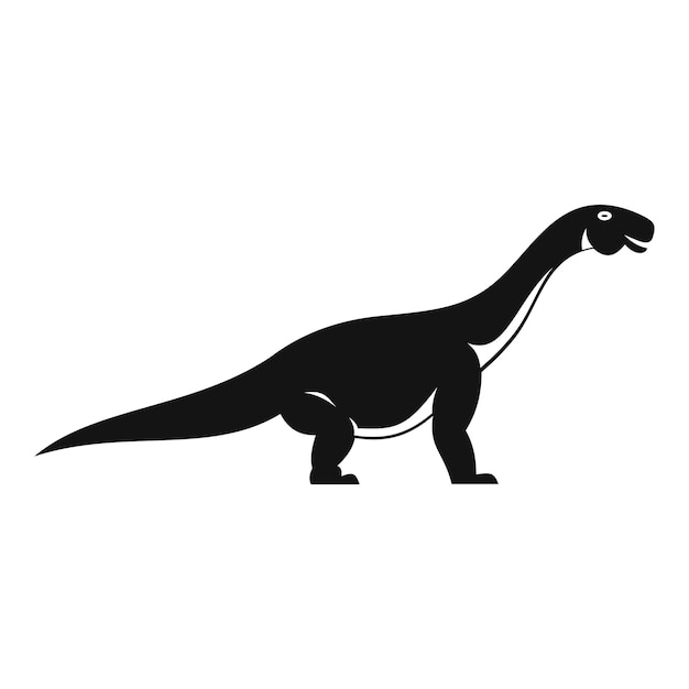 Icono de dinosaurio Titanosaurio Ilustración sencilla del icono vectorial de dinosaurio Titánosaurio para la web