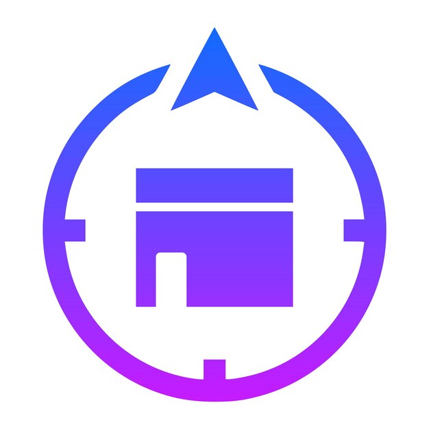 Icono de la dirección de Qibla