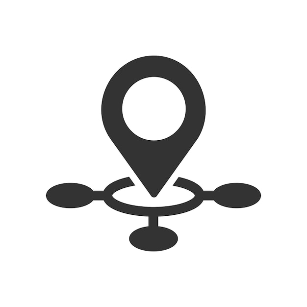 Icono de dirección de la ubicación