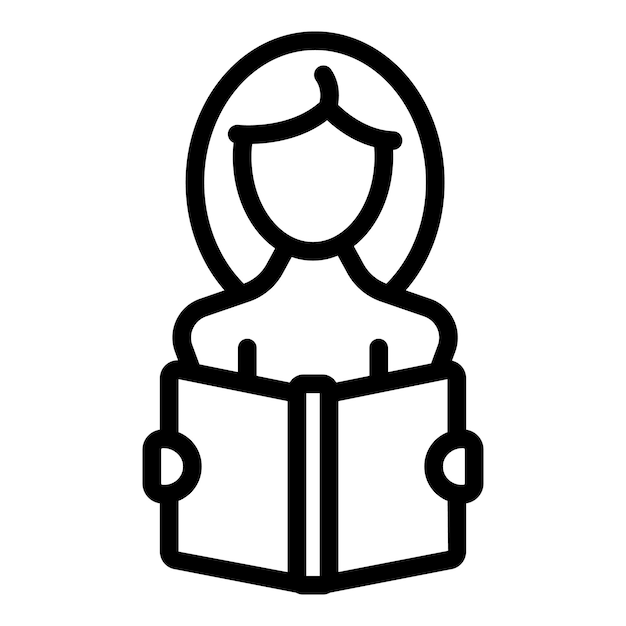 Icono de discapacidad de aprendizaje vector de contorno Educación escolar Aula infantil