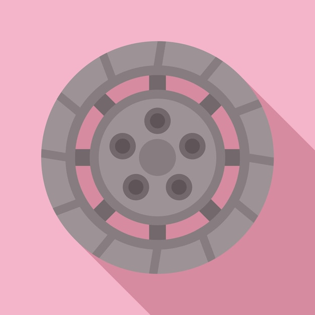 Icono de disco de embrague vector plano Kit de reparación Cubierta de coche