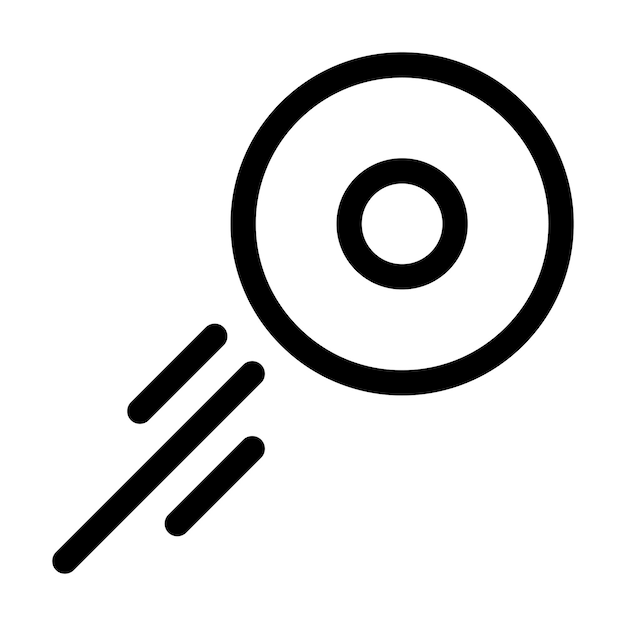 icono de disco volador en línea Ilustración vectorial
