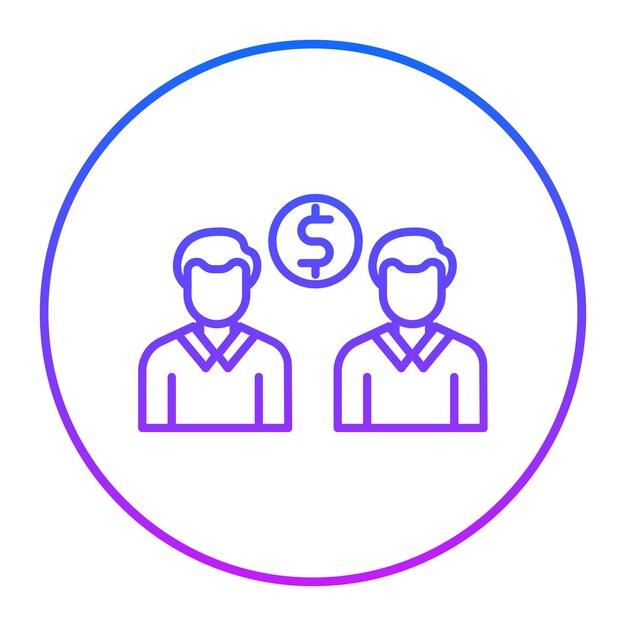 Icono de discusión de dinero