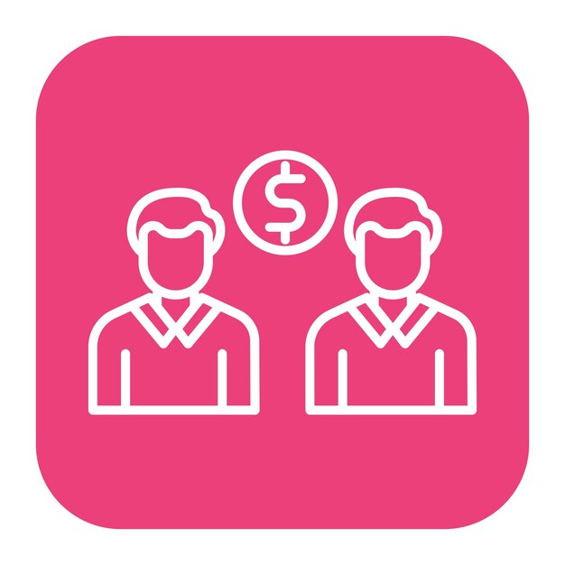 Icono de discusión de dinero