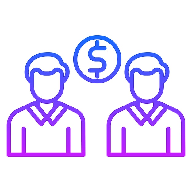 Icono de discusión de dinero